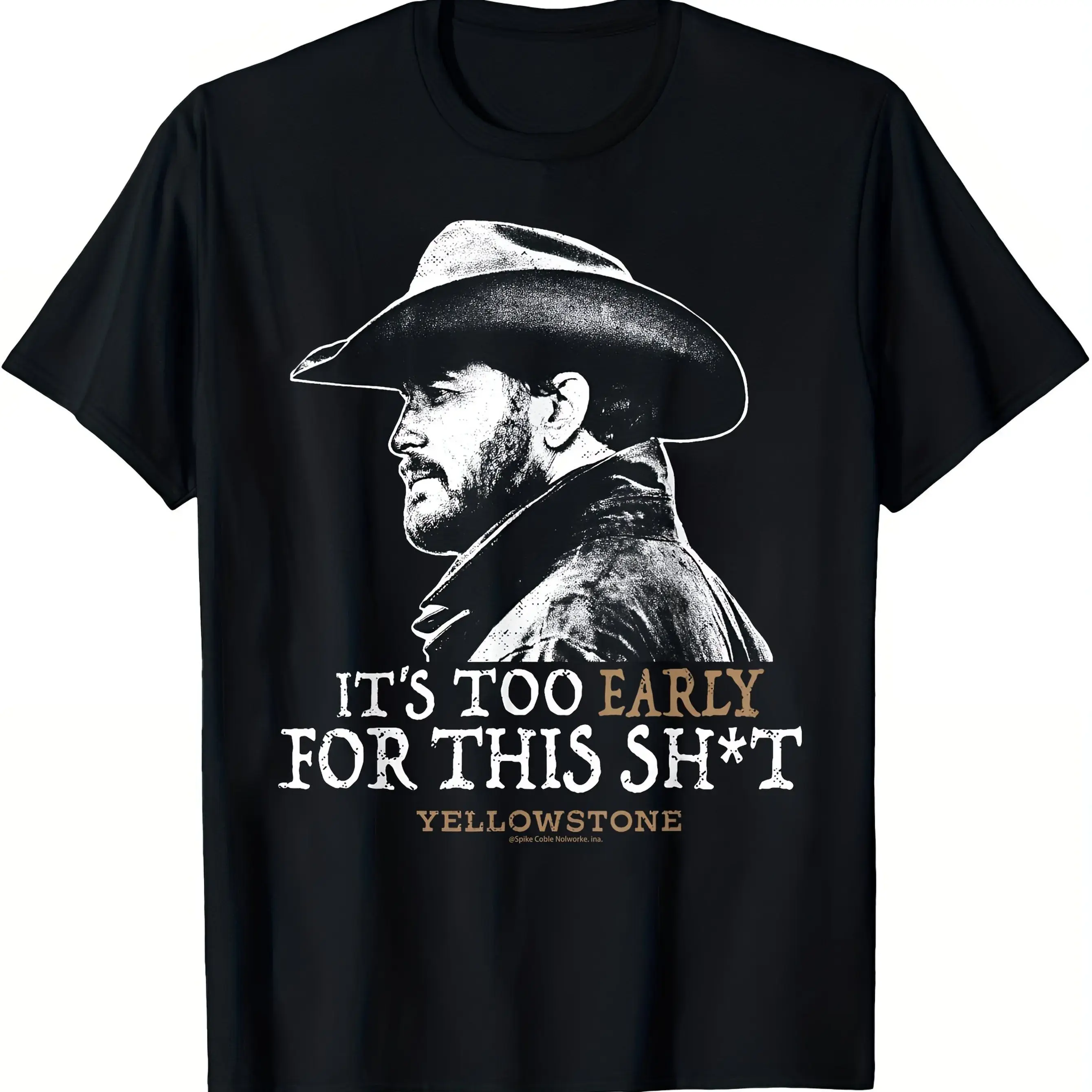 Yellowstone Rip Wheeler Graphic Tee, Funny Country Cowboy Fan Shirt for Men & Women, Soft 100% Cotton Short Sleeve Round Neck Top for Gym, Shortsleeve, Menswear, Classic, Casual, Vibrant Print, Machine Wash