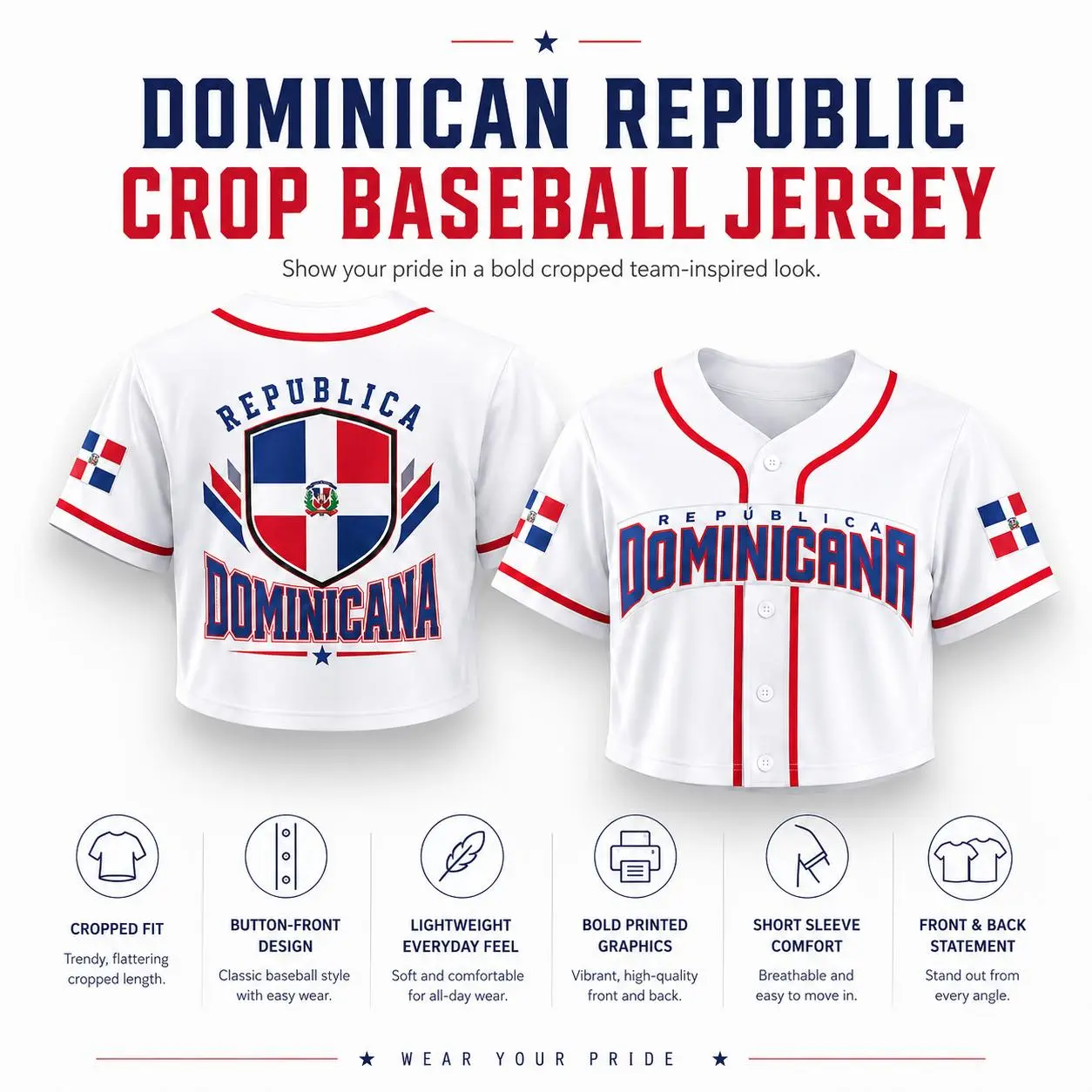High-quality short baseball jacket, personalized Dominican short baseball jacket