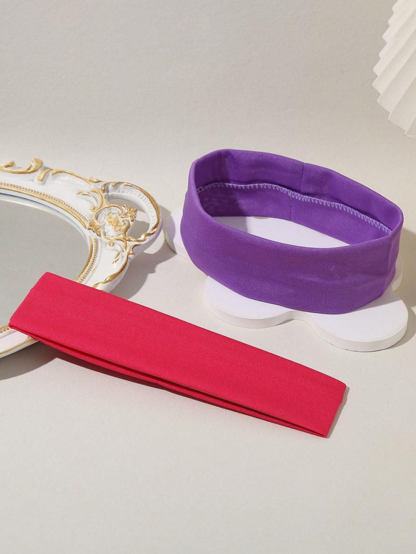 Solid Color Hair Band, High Stretch Hair Band for Women & Girls, Sweat Absorbing Hair Band for Gym Workout Running, Fashion Hair Accessories for Daily Wear, Elastic Headband