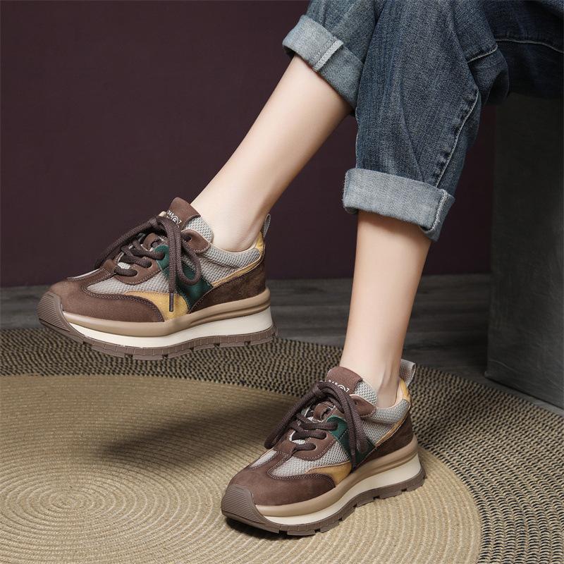 Vintage design German training shoes, new model for spring 2026, versatile casual shoes for women, Maillard sneakers