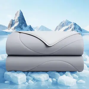 Cooling Comforter King Size, Cooling Blankets for Hot Sleepers and Night Sweats, Double Side Cool Soft Light Micro Gravity Breathable Absorb Heat Bed Blanket 104"×90" Inches, Gray