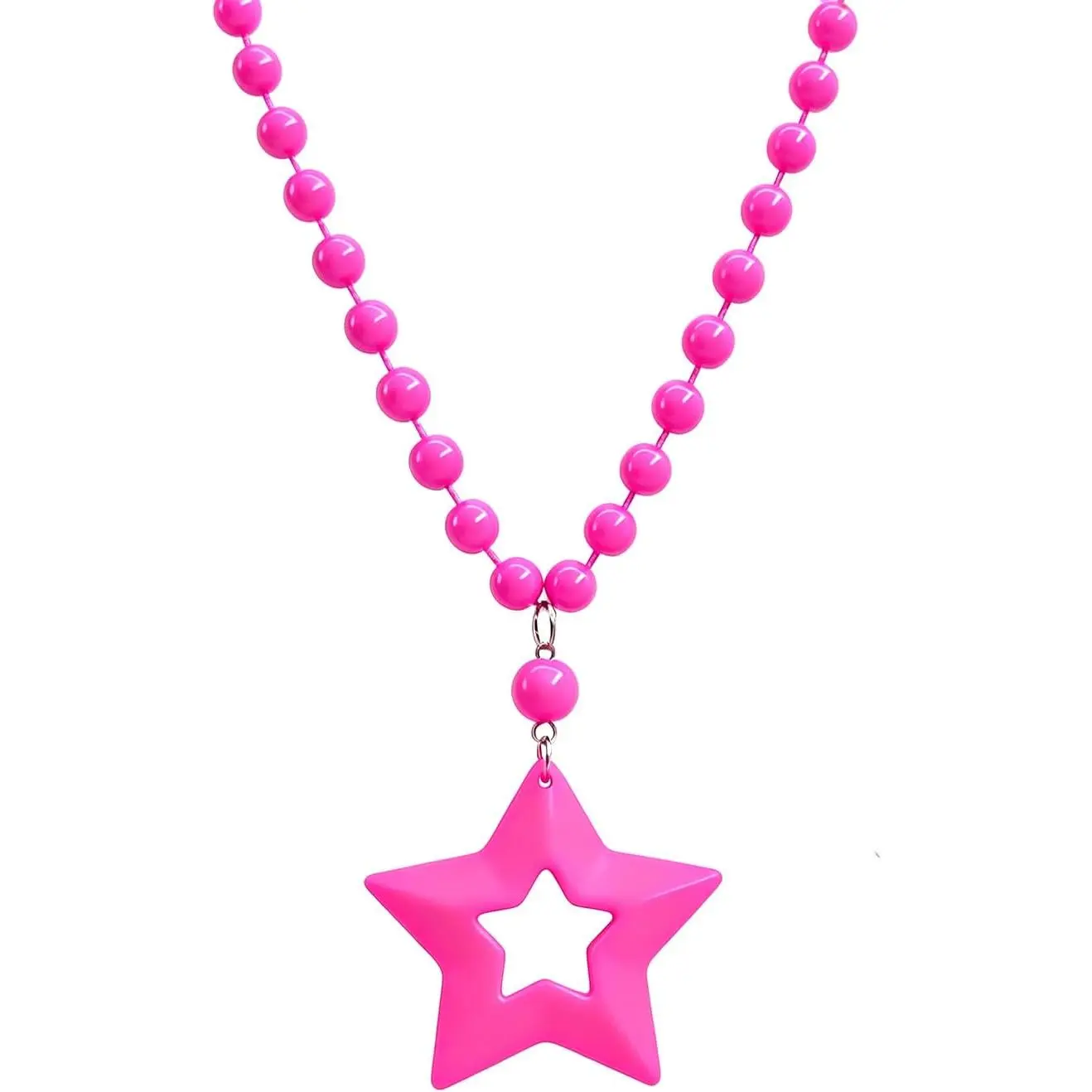 Neon Necklace  70s 80s Neon  Necklace Geometric  Shaped Choker Necklace for Women Men Party
