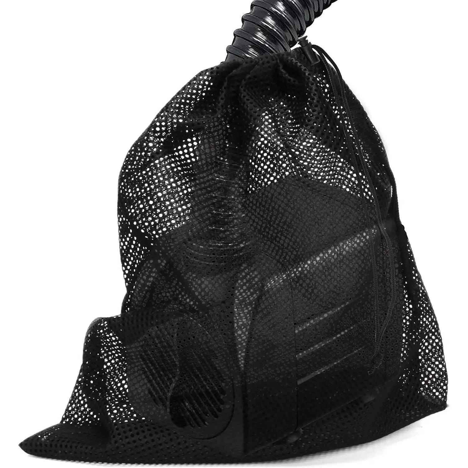 Pump Barrier - 12" x 15.7" Pond Filter Mesh Bag for Biological Filters (Black)