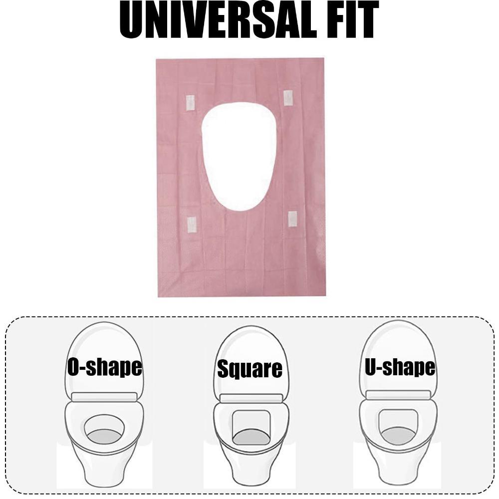 Disposable Toilet Seat Cover, 20/30/50pcs Disposable Toilet Seat Covers, Pastel Toilet Seat Protector for Home Bathroom, Hotel & Salon, Restroom Bathroom Accessory & Toilet Lid Cover
