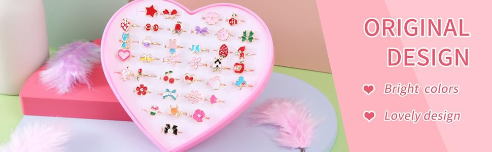 2026 36pcs Girl Jewel Rings, Adjustable, No Duplication Kids Play Rings in Box,Pretend and Dress Up Rings for 4-12 Year Old Girls Birthday Gifts Holiday Gifts, 4 5 6 7 8 9 10 11 12 Year Old Girl Toys Rings 2026 36pcs Girl Jewel Rings, Adjustable, No Duplication Kids Play Rings in Box,Pretend and Dress Up Rings for 4-12 Year Old Girls Birthday Gifts Holiday Gifts, 4 5 6 7 8 9 10 11 12 Year Old Girl Toys Rings