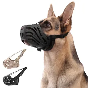 2-pack soft silicone pet muzzles, anti-bite dog muzzles, breathable pet supplies, soft adjustable muzzles to prevent chewing or biting, suitable for grooming, trimming, or training.