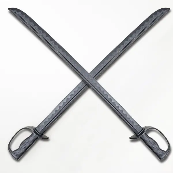 Command Swords (2-Pack) - High-Toughness Polypropylene Ceremonial Command Knife Cavalry Swords, Training Practice Cosplay Plastic Prop Katana