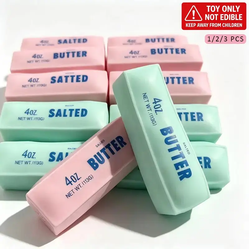 Butter Stick Squishy Toy, Slow-Rebound Stress Relief Cute Soft Sensory Desk Toy, Relaxing Gift Idea