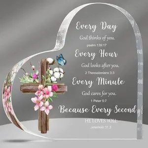 Acrylic Christian Gifts for Women, Inspirational Bible Verse Prayers, Religious Scripture Gifts, Perfect for Valentine's Day and Birthdays