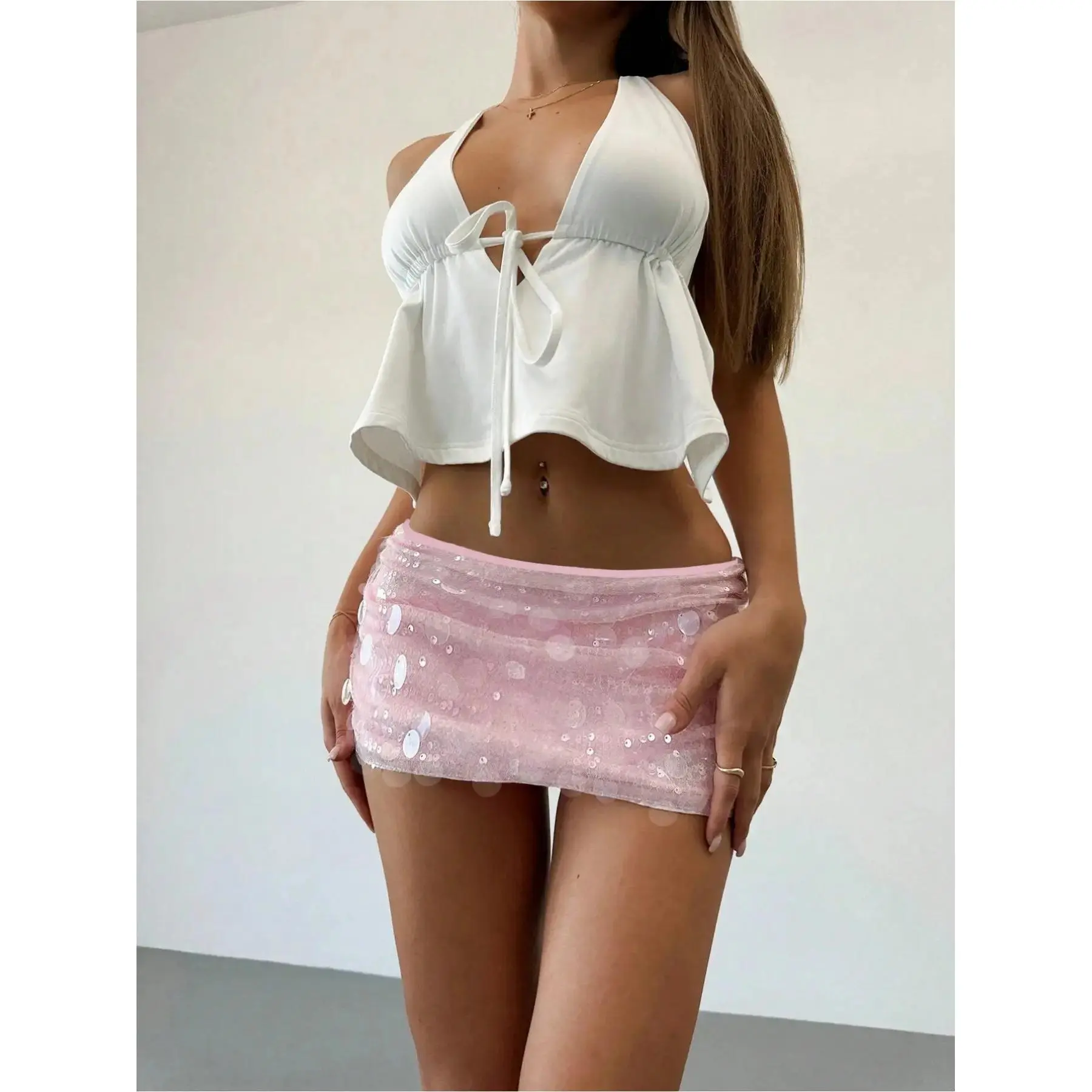 New Arrival! Women's Sparkly Sexy Fit Bodycon Mini Club Skirt, Perfect for Music Festivals, Beaches, Vacations, Parties, Gatherings, Cocktail Events, Valentine's Day, Christmas, Dancing & More.