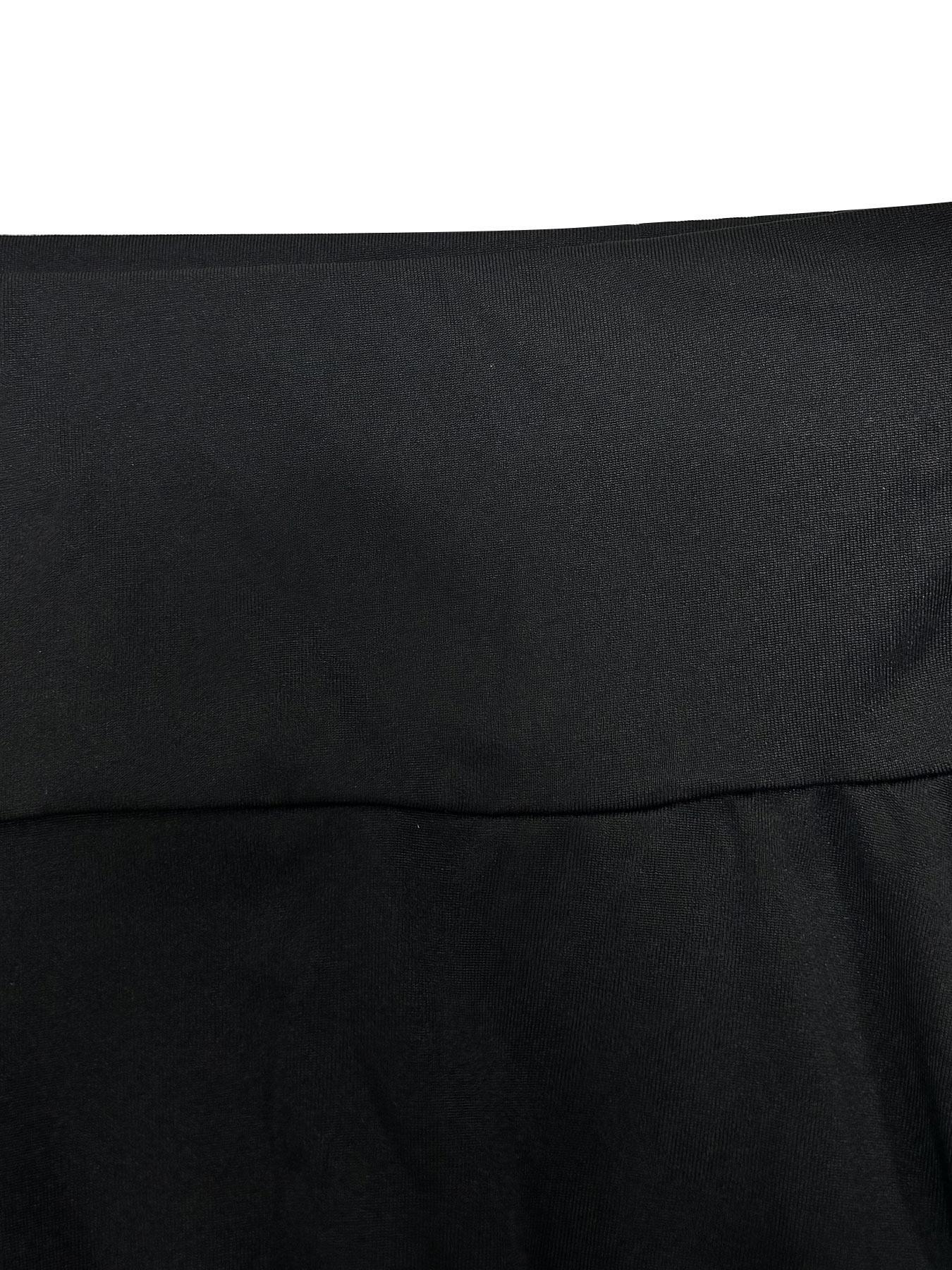 【Plus Size】 Solid Color Wide Leg Pants, Casual Comfy Trousers for Daily Wear, Women's Bottoms for All Seasons