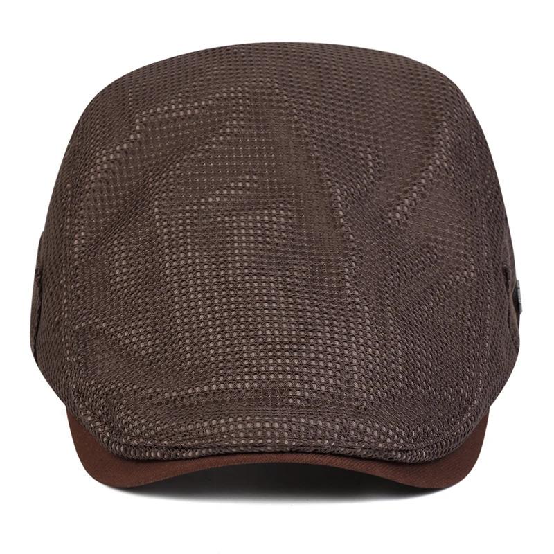 Men NEW York Label Mesh Breathability Newsboy Caps British Painters Hats Spring and Summer Flat Cap Hip Hop Berets