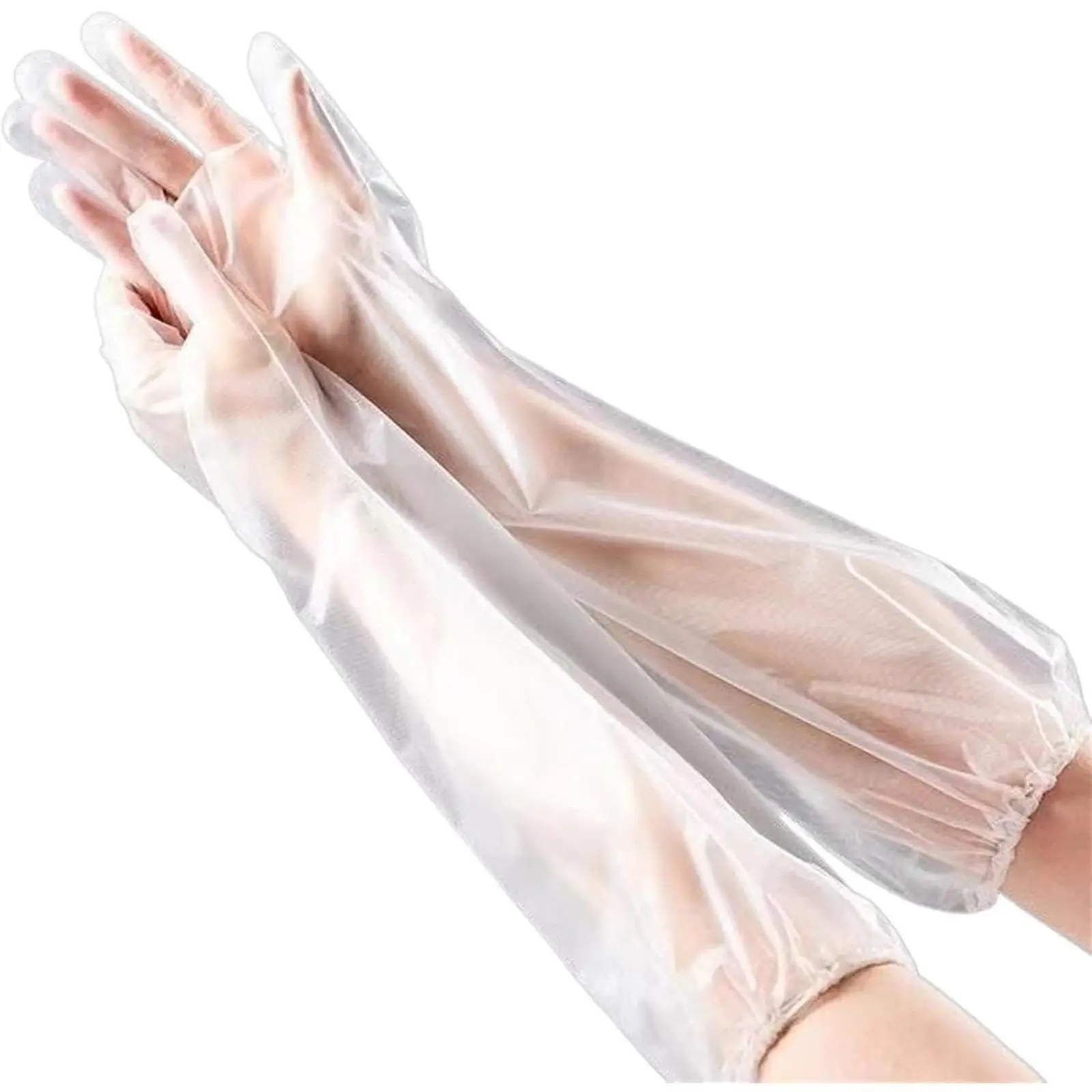 10 Pcs Long Sleeve Waterproof Gloves, Non-slip Reusable Work Gloves, Multipurpose Protective Gloves for Dishwashing, Cleaning and Gardening