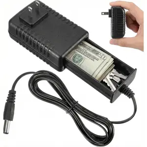 Wall Plug Diversion Hidden Safe Secret Hiding Place with Storage Compartment for Valuables Money Keys Jewelry