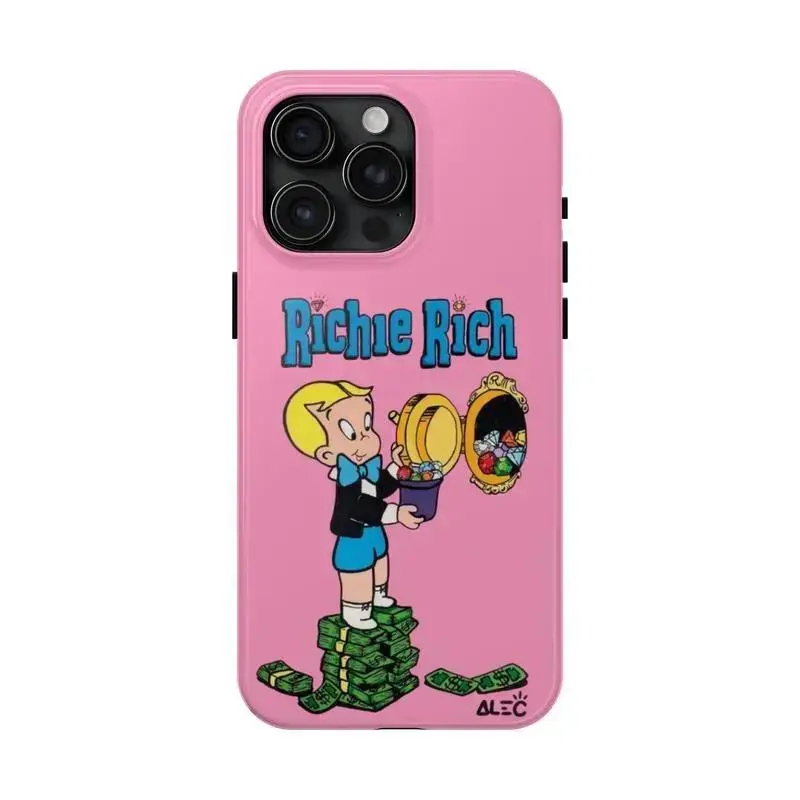 Richie Rich Phone Case, Accessories Durable ProtectSuitable for iPhone 17-11 Pro Max/Plus and Samsung Galaxy S23-25