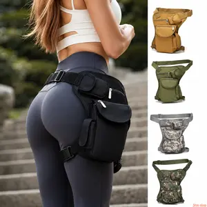 2026 New Camo Tactical Waist Bag for Men Women Outdoor Hiking Cycling Camping Travel with Waterproof Multiple Pockets Lightweight Durable Cool Light Luxury US Design