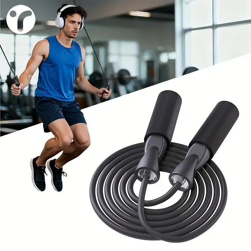 Adjustable Jump Rope for Durable Fitness Training, Professional Adjustable Jump Rope with High-Speed Bearings, PVC Material for Home/gym Use, Fitness Skipping Rope
