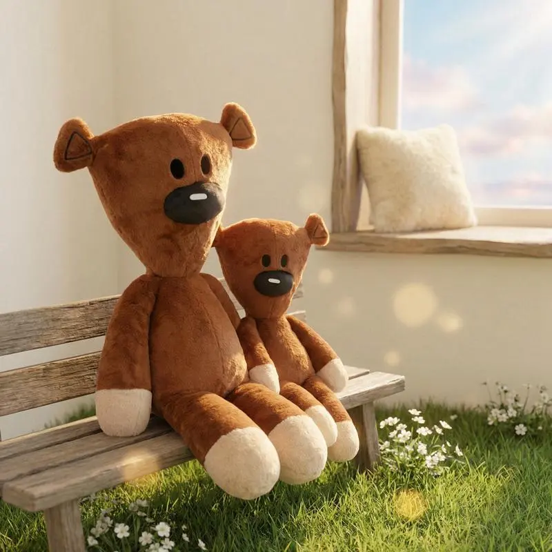 Mr Bean High-Quality Soft Plush Teddy Bear Doll - Unisex XL Stuffed Animal, Mini Pillow Decoration, Coffee-Themed Kids' Birthday Gift (Home & Festive Party Supplies)