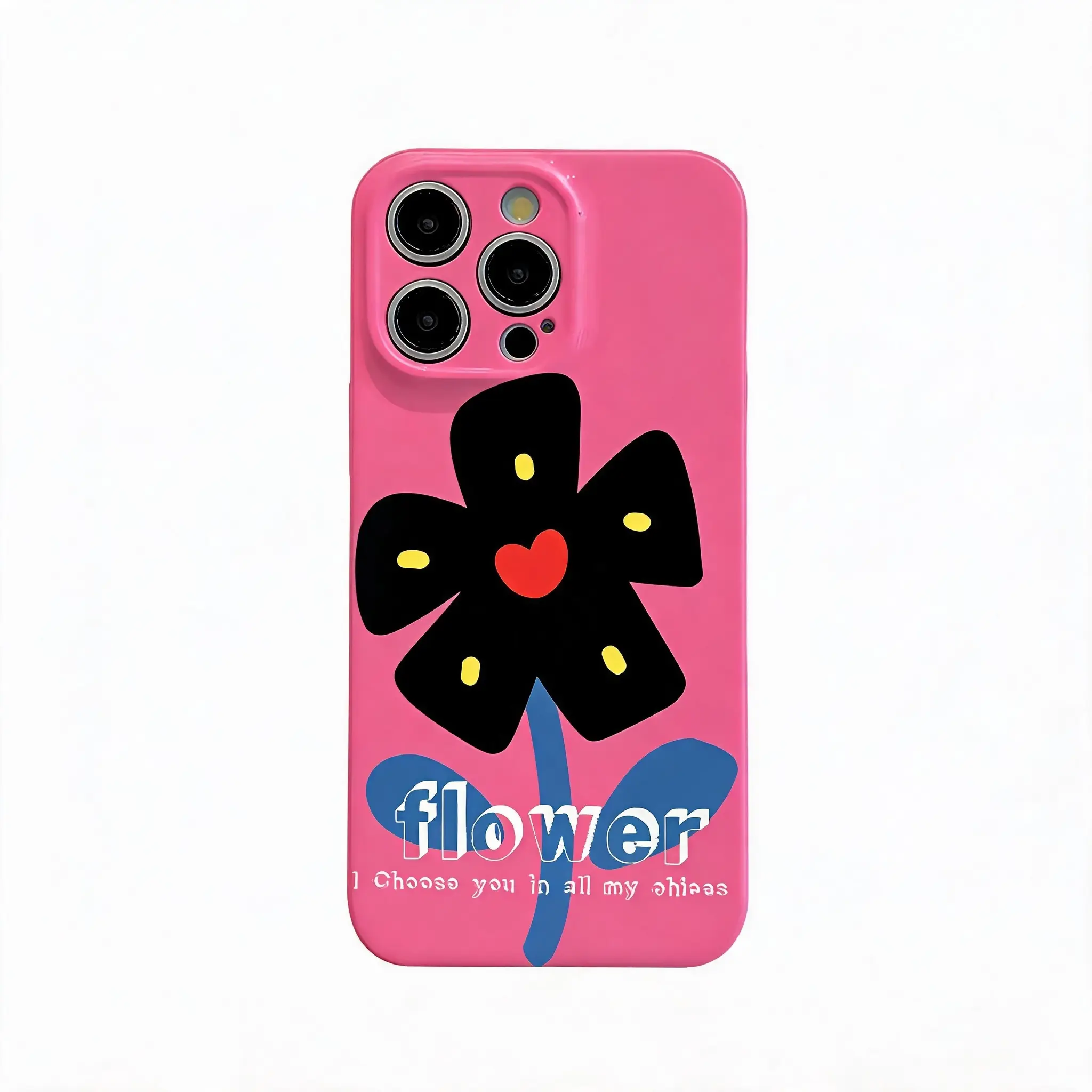 Barbie Pink Funky Kawaii Flower Y2K Dopamine Aesthetic Phone Case for iPhone 17 16 15 14 13 12 11 7 8 Air Pro Max Plus Cover Anti-Scratch