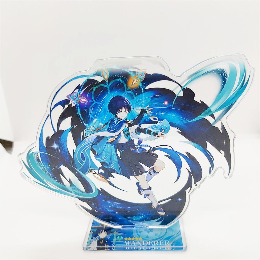 Anime Figure Impact Wanderer Nahida Cyno Yelan Acrylic Stand Model Plate Desk Decor Standing Sign Fans Gift