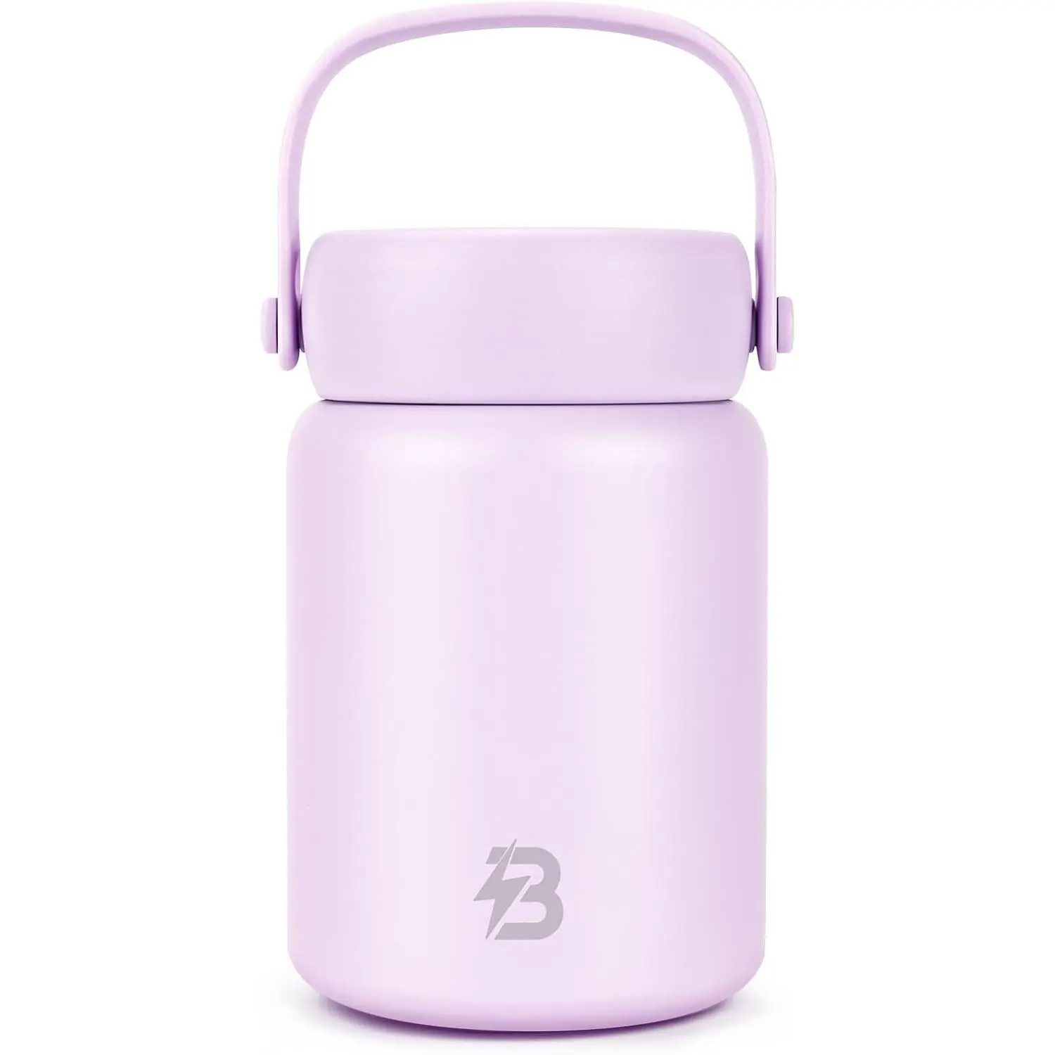 Small Thermo for Hot ,12oz Stainless Steel Insulated  Jar, Wide Mouth Leak-Proof Soup Thermo for Adults Work or Travel ()