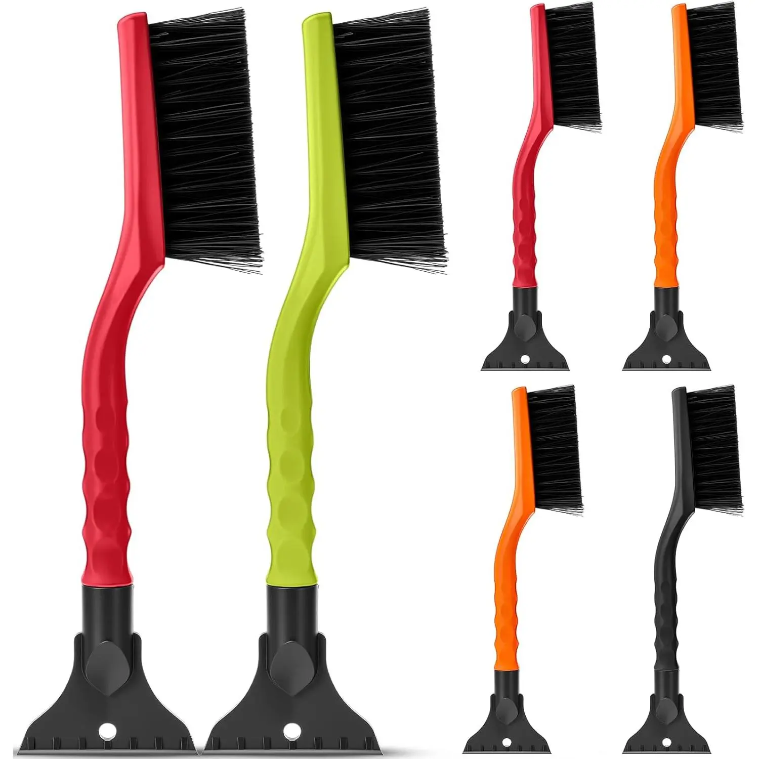 6 count 16 Inch Winter  Snow Brush Set Ice Scraper and Snow Brush for  Windshield, Soft Bristle , 2 in 1 Winter  for SUV and  Multi Functional Accessories