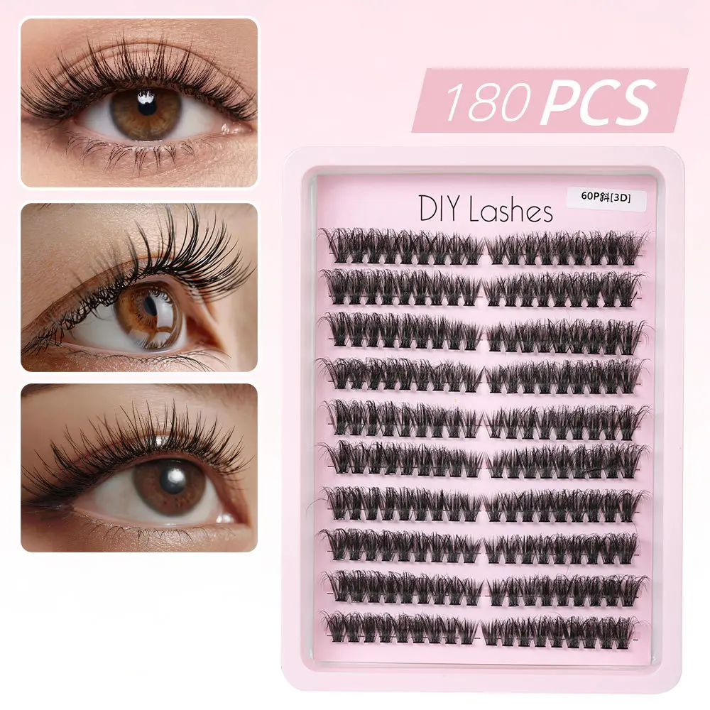 Get the Fluffy Volume! Jumbo DIY Cluster Eyelashes - Self-Applied Segmented Lashes for Thick, Dramatic Everyday Eyes