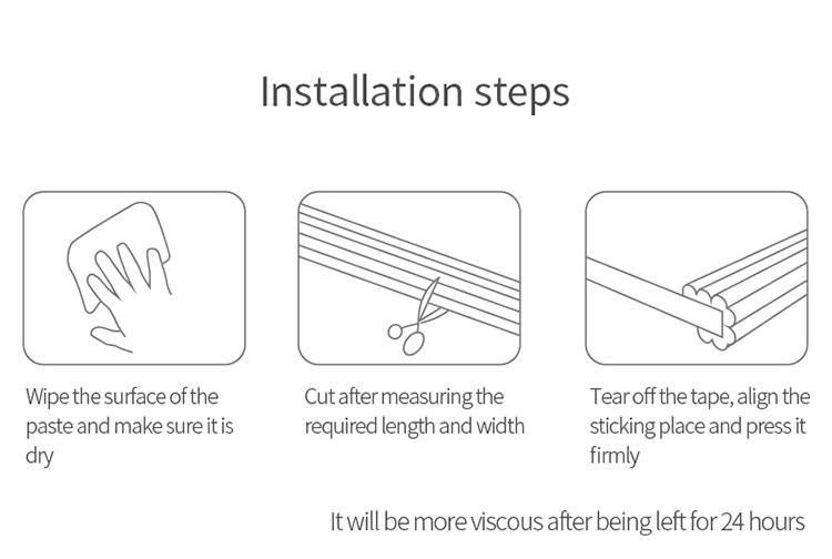 FaSoLa self-adhesive reinforced baby anti-collision strip, baby anti-bump protection, child protective strip, anti-collision version