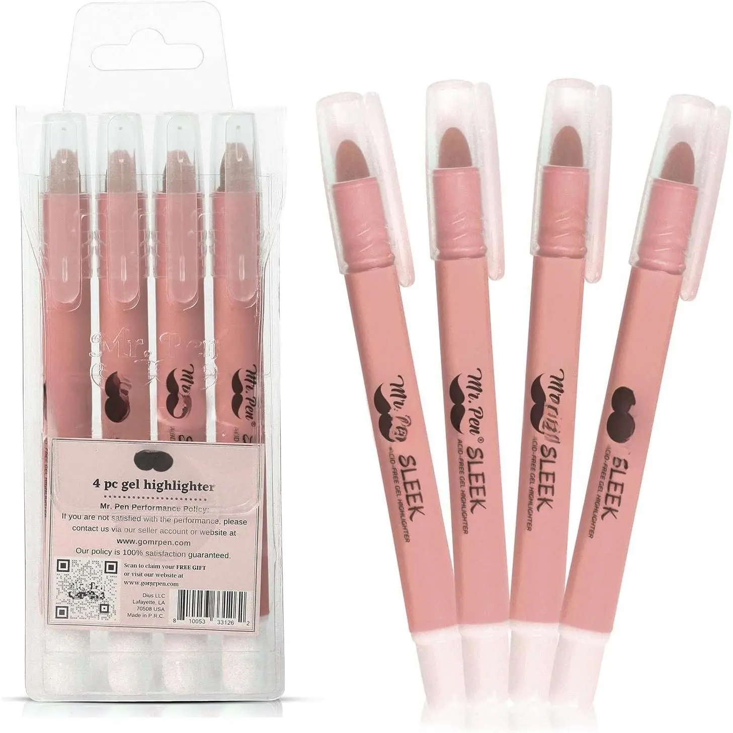 - No Bleed Gel Highlighters, Pastel , 4 Pack |  Highlighters and s No Bleed,  Markers for Study, Journaling, School Supplies and Accessories
