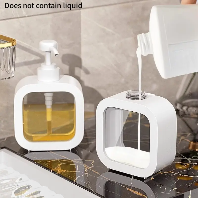 Large Capacity Press Pump Travel Bottle, for Business Travel Trip, Empty Bottle for Shampoo Body Wash Lotion, Plastic Pump Bottle