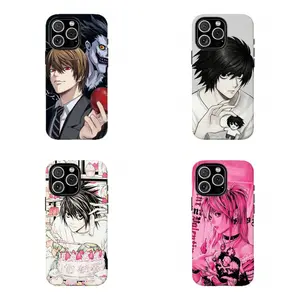 Death Note Anime Phone Case, Light Yagami & L Edgy Manga Art Protective Cover For iPhone 17 Pro Max 16 15 14 13 12 11 for Samsung S21 S22 S23 S24 S25 Phone Case,Perfect Holiday Gift