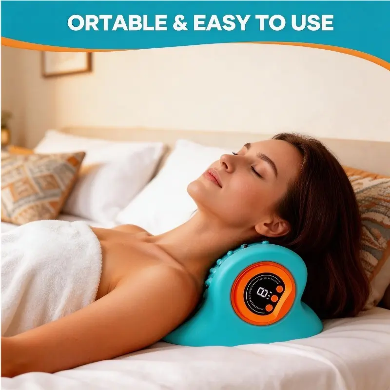 Electric Shoulder Neck Massager, Acupressure Massage Pillow, Unisex Gift, Therapy Massage, Sleep Aid, High-Quality Material, Neck Shoulder Relaxer