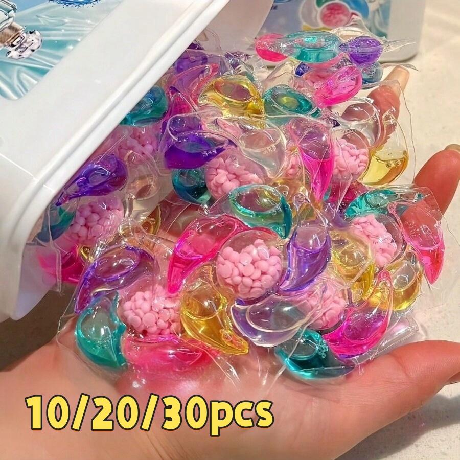 20/30/50pcs 6-In-1 Laundry Detergent Beads, Multi-Purpose Cleaning Solution, Easy to Use & Portable, Perfect for Home & Travel