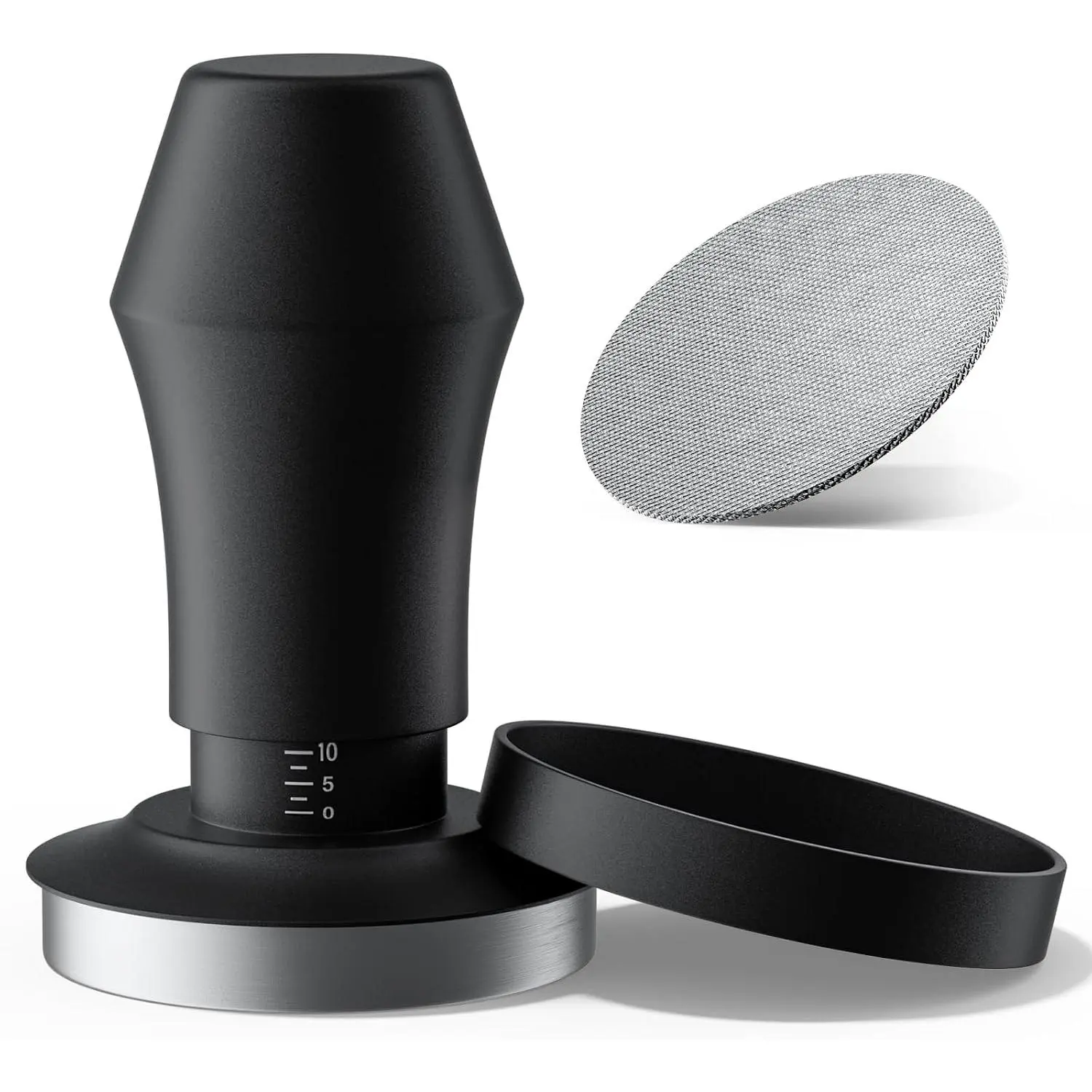 54mm Espresso Tamper Compatible with  Barista Express, Barista Pro & Bambino Coffee Machines, Spring  Self Leveling Tamper, Stainless Steel Base, Fits 54mm Portafilters