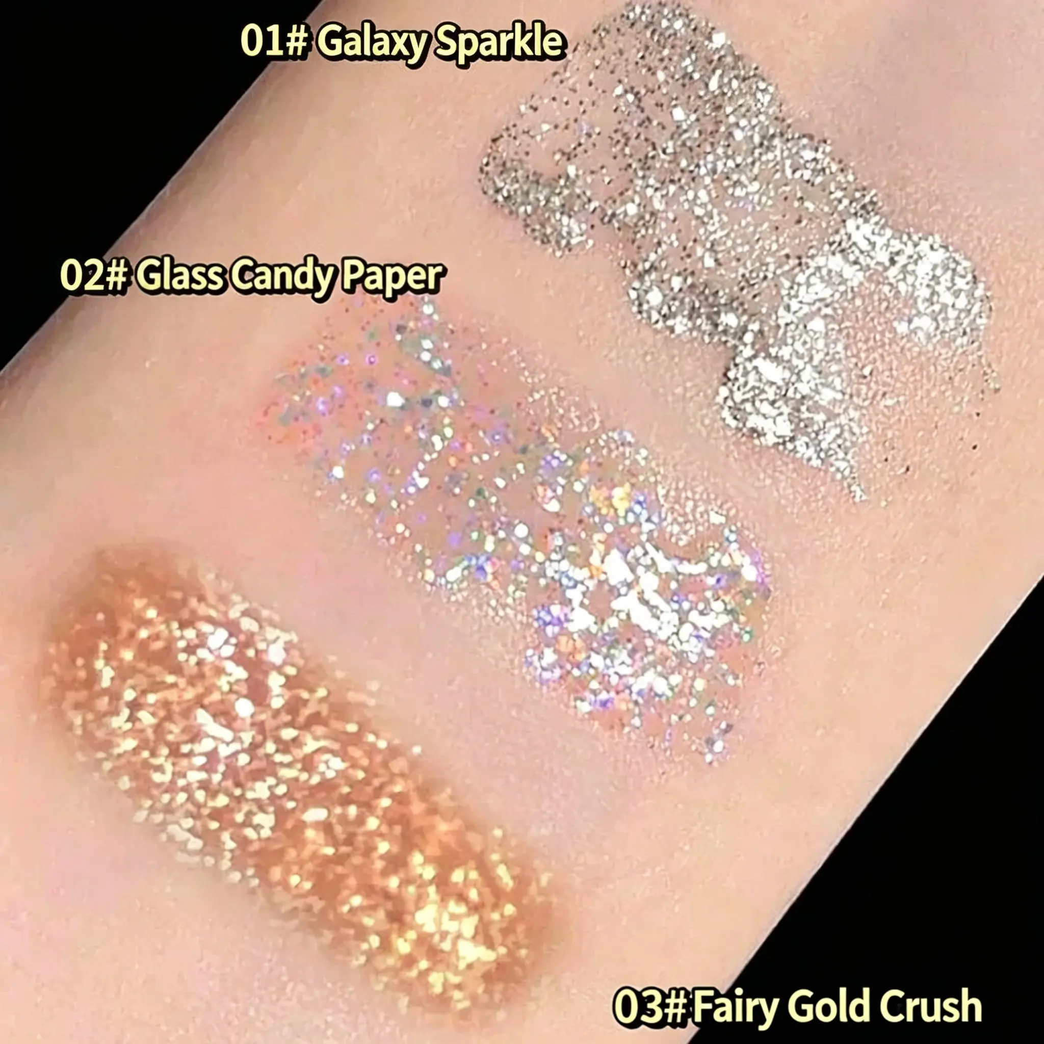 Clear Liquid Eyeshadow Glitter Highlighter, Single Color Pearl Finish, Brightening Pen, Sparkling Flakes, One Drop High Light Fluid