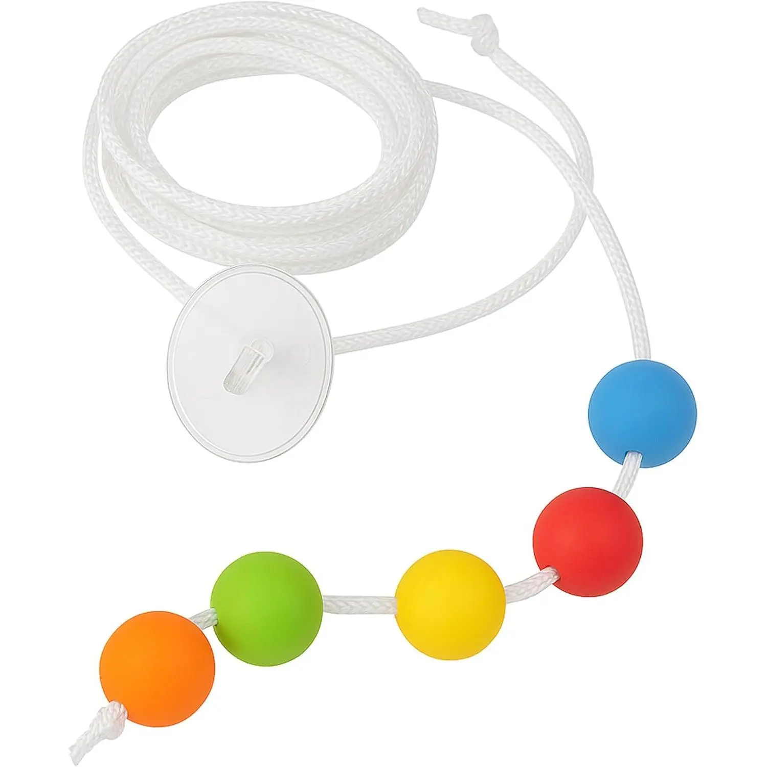 6 Foot with 5 Beads Vision Convergence Training - Convergence Insufficiency Tool for Vision and Athletic Performance Training, White