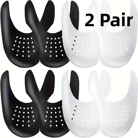 4pcs Anti-Fold Shoe Covers, Plastic Sports Shoes Crease Protector, Adjustable Toe Support, Shoe Care and Maintenance, Shoe Crease Protectors, Protector For Shoes