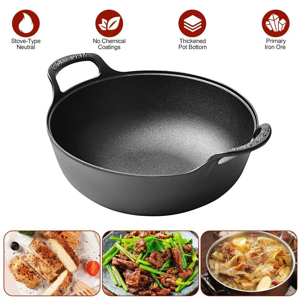 1pc Multi-Functional CAST IRON POT, Non-Stick, Suitable for Induction Cookers And Gas Stoves 1pc Multi-Functional CAST IRON POT, Non-Stick, Suitable for Induction Cookers And Gas Stoves