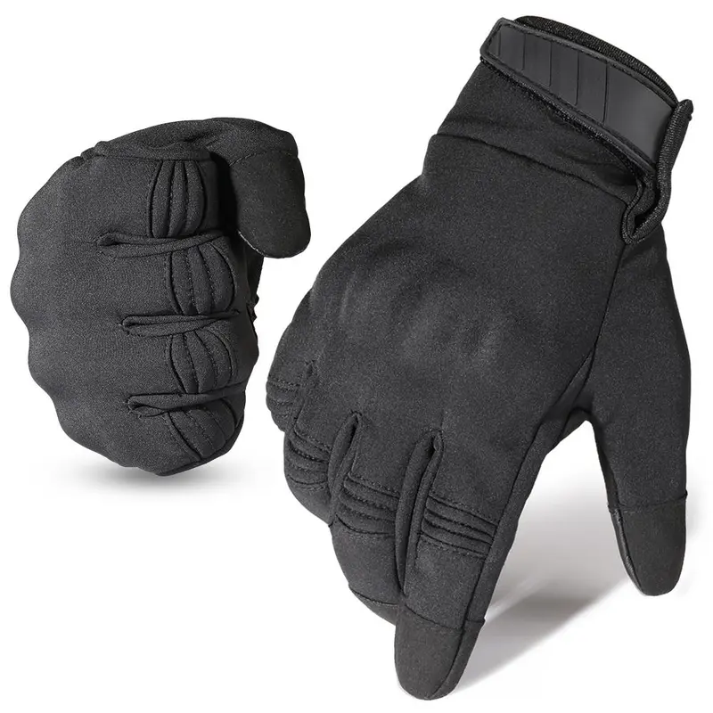 Waterproof Sports Gloves, Motorcycle Riding Gloves, Motobike Riders Gear, 1 Pair of Full-Finger Touchscreen Outdoor Activity Gloves for Hiking, Motorcycling, Cycling and Camping, Tactical Outdoor Protective Gear for Men & Women
