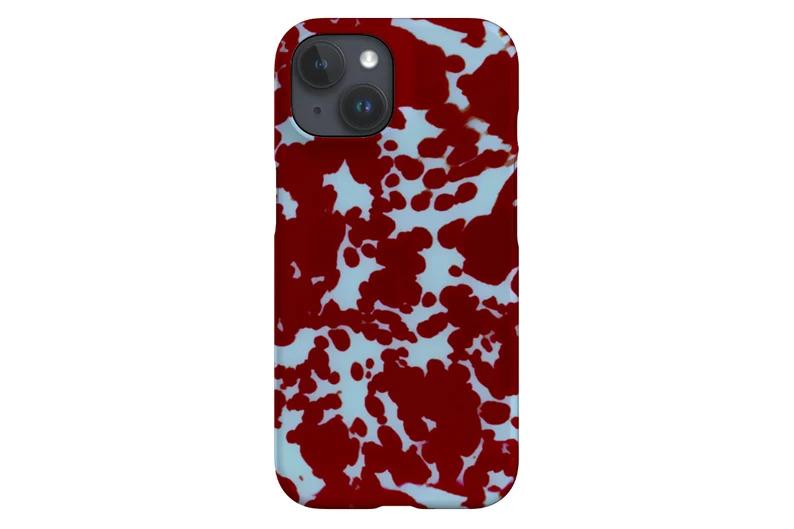Tortoise Print Phone Case|     Animal Print Designer|     Cover for iPhone 17 16 15 14 13 12 SE Max Pro - Galaxy S24 - Google Pixel 8|     Red