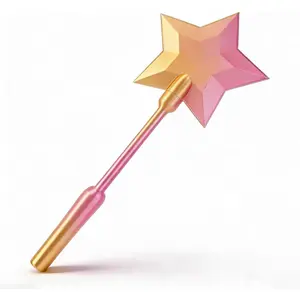 3D Printed Credit Card Wand Tap to Pay, Gift Card Holders, Magic Fairy Pay Wand, Starlight Magic Wand Tap-to-Pay Card Holder, Fun Creative Gifts (Rose Gold)