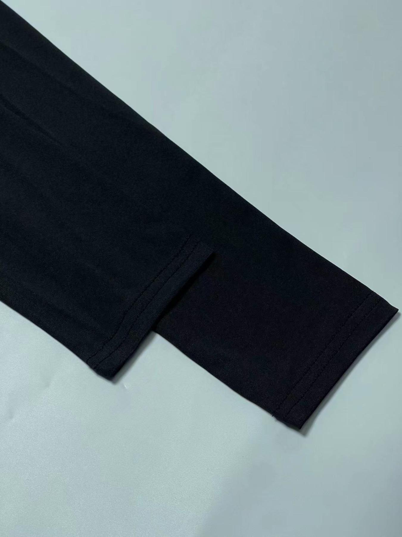 Women's Contrast Lace Crop Tee & Flare Leg Pants Two-Piece Set, Casual Slim V Neck Long Sleeve Top & Bell Bottom Trousers for Daily Wear, Ladies Fall & Winter Clothes