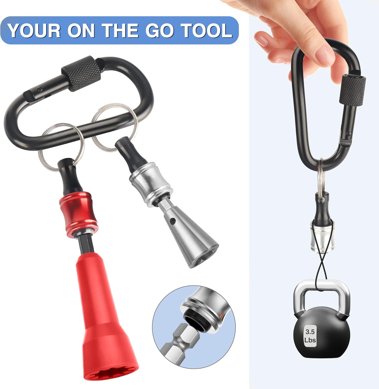 Wire Nut Twister,Wire Twisting Tool,Wire Nut Twiter for Drill,Spin Twist Wire Connector Socket,Wire Connector Driver with 1/4" Chuck,Wire Stripping and Twisting Tool