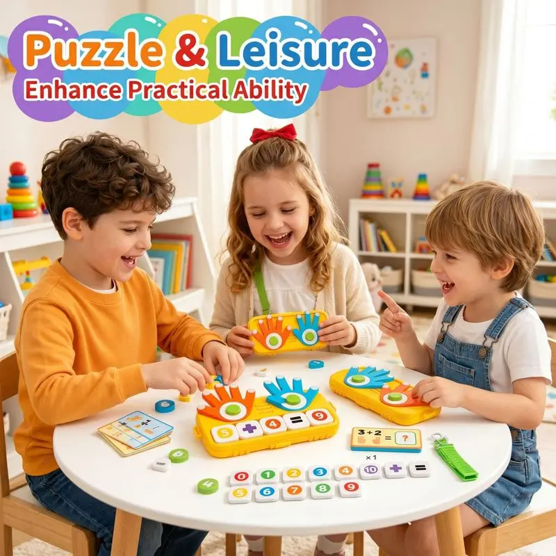 Cross-Border Educational Puzzle, Finger Addition Subtraction Math Learning Toy, Early Childhood Mathematics Starter Kit