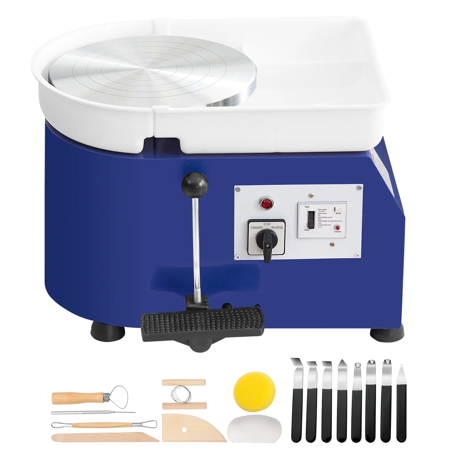 Pottery Wheel for Adults and Beginners, 350W 110V Power, 350W 110V Voltage, ABS Detachable Basin, 11 in Clay Wheel Forming Machine