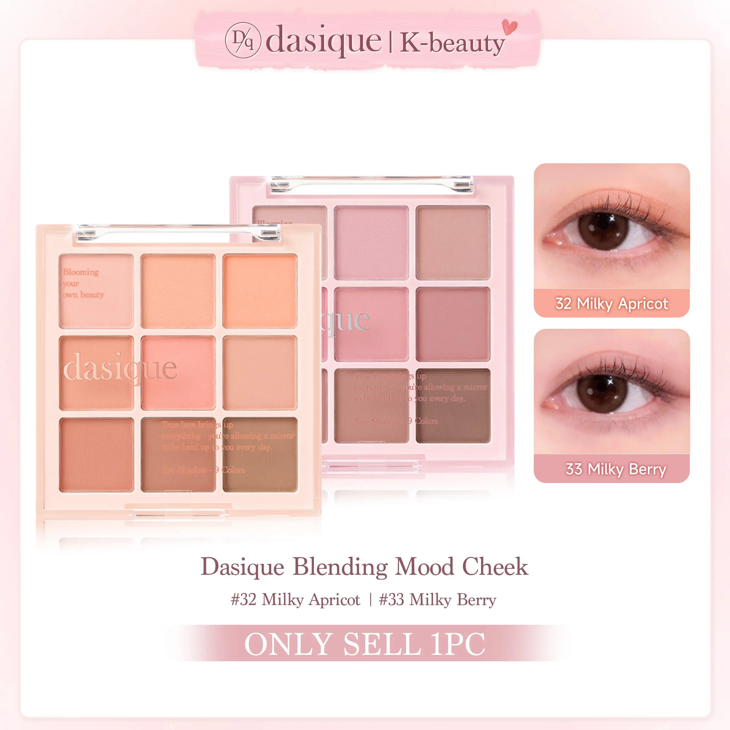 1 Pc 9 Pan Matte Eyeshadow Palette - Velvet Smooth Blendable Vegan Formula, Highly Pigmented Buildable Powder, Long-Lasting Crease-Proof Neutral Shades for Daily Work, Everyday Natural Soft Glam Look