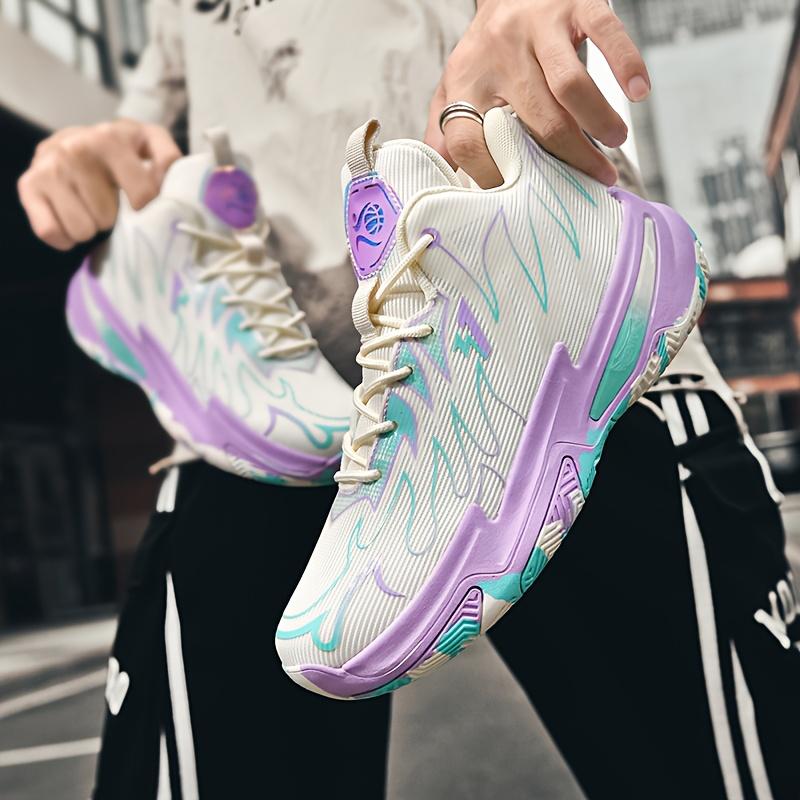 (New)Sneakers, Men's Fashion Trend Stability Strong Shock Absorption Rebound Strong Grip Combat Basketball Shoes Strong Wrapping Comfort Low-top Lace Large Size Breathable Sports Shoes