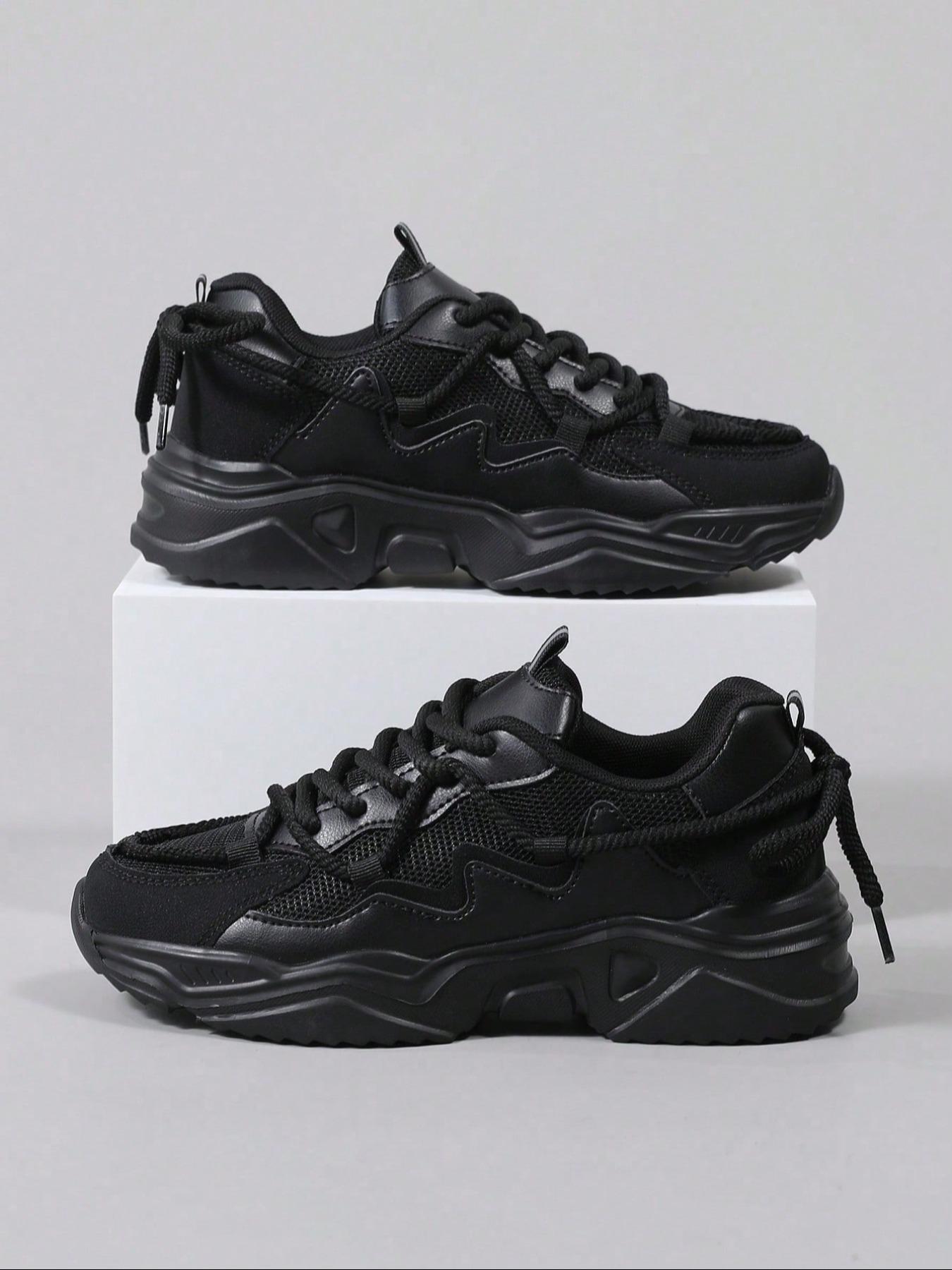Women's Fashionable Lace Up Low Top Sneakers, Trendy Walking Sneaker, Casual Athletic Sneakers, Casual Comfortable Sports Shoes for Daily Wear, Lightweight Breathable Shoes for All Seasons