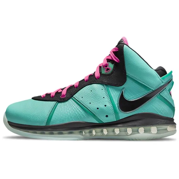 Nike LeBron 8 QS South Beach Men’s Retro Basketball Shoes with Cushioning, Traction, Durability, and Ankle Support Verifiable, with credentials and supporting global authentication