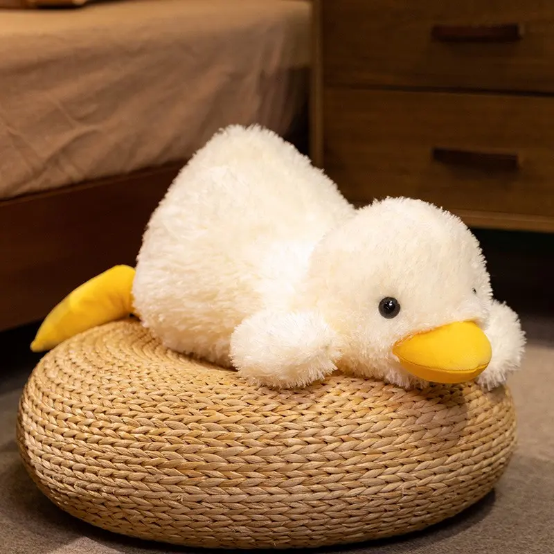 Cute Plush Duck Pillow, Ultra Soft Fur Toy, Stress Relief Gift, Cozy Sleep Companion, Home Decor Accent